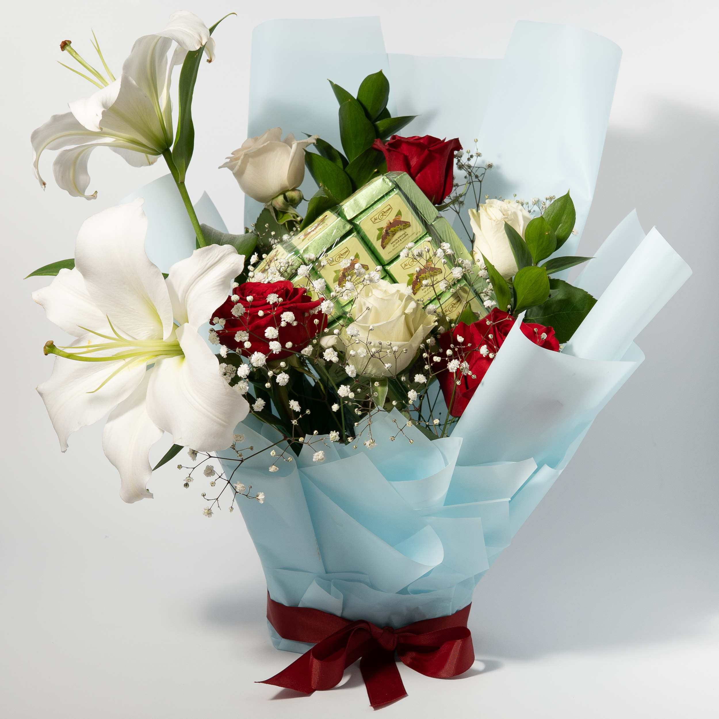 Flowers and chocolate combo